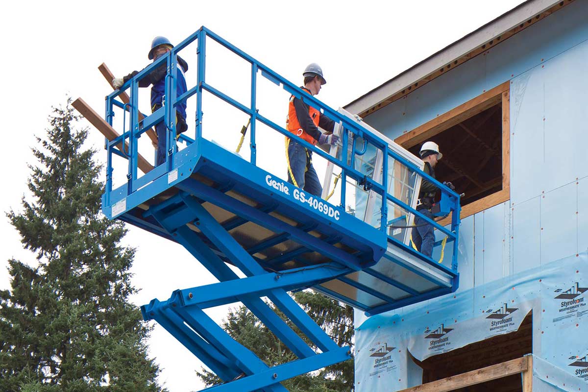 Genie GS-4069 DC rough terrain scissor lift