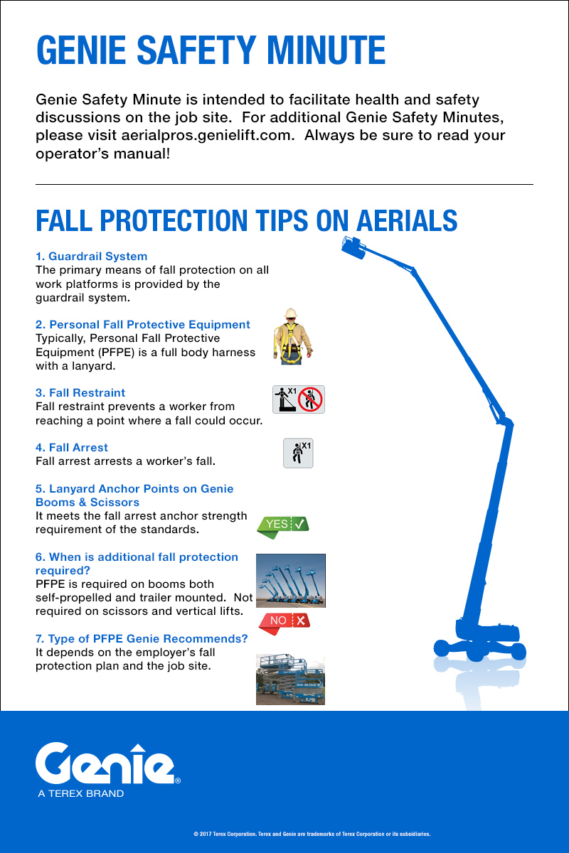 Genie Safety Minute: Fall Protection