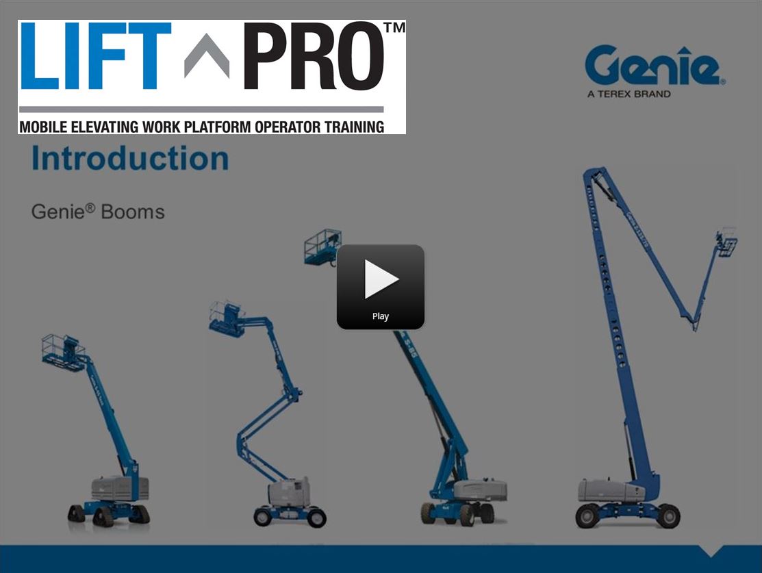 Lift Pro Online Product Training: Intro to Genie Booms