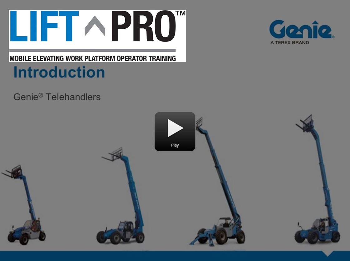 Lift Pro Online Product Training: Intro to Genie Telehandlers