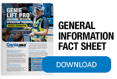 Genie Lift Pro Information Fact Sheet